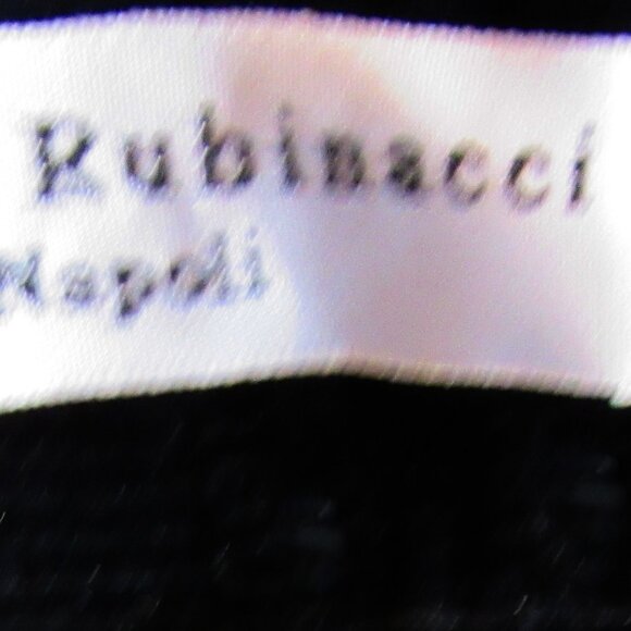 AMINA RUBINACCI Napoli Women's Pants Velour Cotton Black ,IT 44, made in Italy - Picture 6 of 7